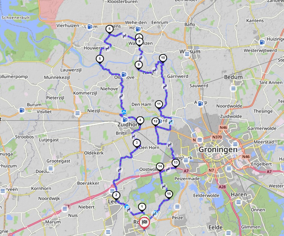 80km snelle bochten door het Groninger Westerkwartier